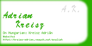 adrian kreisz business card